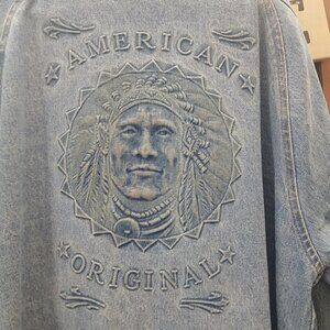 American Original heavy Denim duster coat